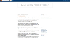 Desktop Screenshot of earn-from-internet.blogspot.com