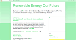 Desktop Screenshot of affordablerenewableenergy.blogspot.com