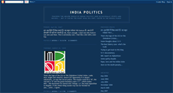 Desktop Screenshot of indiapolitics.blogspot.com