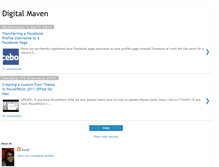 Tablet Screenshot of digital-maven.blogspot.com