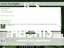 Tablet Screenshot of lifeattheheights.blogspot.com