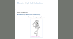 Desktop Screenshot of monsterhighdollcollection.blogspot.com