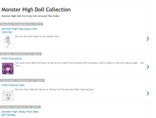 Tablet Screenshot of monsterhighdollcollection.blogspot.com