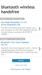 Mobile Screenshot of bluetoothwireleshandsfree.blogspot.com