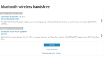 Tablet Screenshot of bluetoothwireleshandsfree.blogspot.com