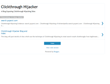 Tablet Screenshot of clickthrough-hijacker.blogspot.com