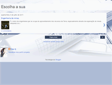 Tablet Screenshot of escolhaasua.blogspot.com