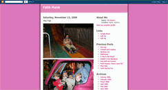 Desktop Screenshot of faithhurst.blogspot.com