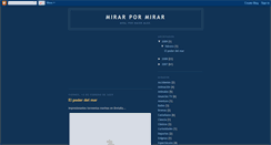 Desktop Screenshot of mirarpormirar.blogspot.com