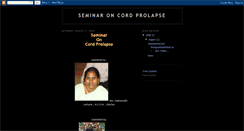 Desktop Screenshot of cordprolapse.blogspot.com