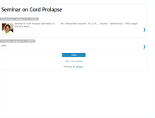 Tablet Screenshot of cordprolapse.blogspot.com