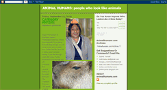 Desktop Screenshot of animalhumans.blogspot.com