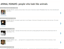 Tablet Screenshot of animalhumans.blogspot.com