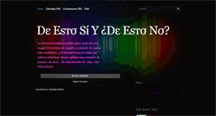 Desktop Screenshot of deestosideestono.blogspot.com