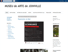 Tablet Screenshot of museudeartedejoinville.blogspot.com