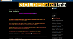 Desktop Screenshot of goldendelilah.blogspot.com