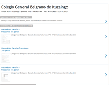 Tablet Screenshot of colegiobelgranoituzaingo.blogspot.com