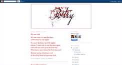 Desktop Screenshot of donttouchmypoems.blogspot.com