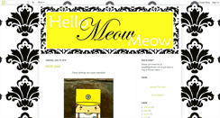 Desktop Screenshot of hellomeowmeow.blogspot.com
