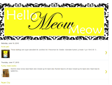 Tablet Screenshot of hellomeowmeow.blogspot.com