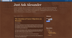 Desktop Screenshot of justaskalexander.blogspot.com