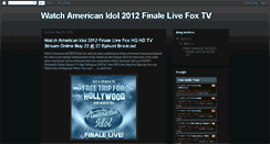 Desktop Screenshot of americanidolfinalelive.blogspot.com