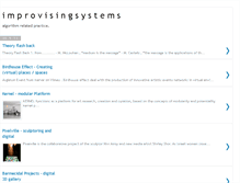 Tablet Screenshot of improvisingsystems.blogspot.com