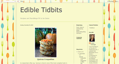 Desktop Screenshot of edibletidbits.blogspot.com