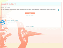 Tablet Screenshot of careerinlucknow.blogspot.com