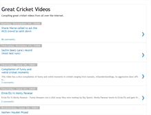 Tablet Screenshot of great-cricket-videos.blogspot.com