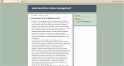 Desktop Screenshot of pharmastoremanagement.blogspot.com