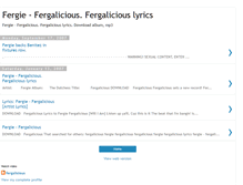 Tablet Screenshot of fergie-fergalicious.blogspot.com