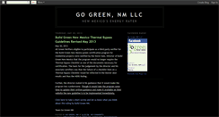 Desktop Screenshot of gogreennm.blogspot.com