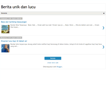Tablet Screenshot of beritaunikdanlucu26bet.blogspot.com