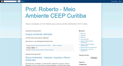 Desktop Screenshot of meioambienteceepcuritiba.blogspot.com