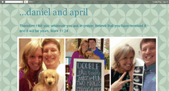 Desktop Screenshot of danielandapril.blogspot.com