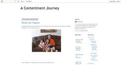 Desktop Screenshot of contentmentjourney.blogspot.com