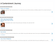 Tablet Screenshot of contentmentjourney.blogspot.com