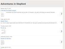 Tablet Screenshot of instepford.blogspot.com