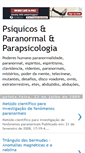 Mobile Screenshot of paranormaleparapsicologia.blogspot.com