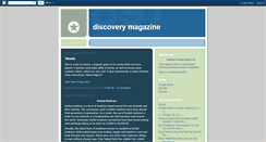 Desktop Screenshot of discoverymagazine.blogspot.com