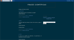 Desktop Screenshot of frasesyciencia.blogspot.com