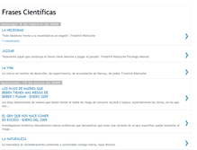 Tablet Screenshot of frasesyciencia.blogspot.com