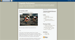 Desktop Screenshot of exquisiteperformance.blogspot.com