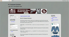 Desktop Screenshot of keyboardsymbols.blogspot.com