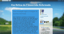 Desktop Screenshot of emdefesadacosmovisaoreformada.blogspot.com