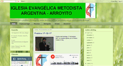 Desktop Screenshot of iglesiametodistaarroyito.blogspot.com