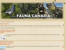 Tablet Screenshot of faunacanaria.blogspot.com
