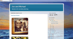 Desktop Screenshot of joeandmichael.blogspot.com