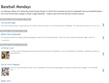 Tablet Screenshot of baseballmondays.blogspot.com